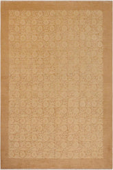 handmade Transitional Kafkaz Beige Lt. Brown Hand Knotted RECTANGLE 100% WOOL area rug 9 x 12